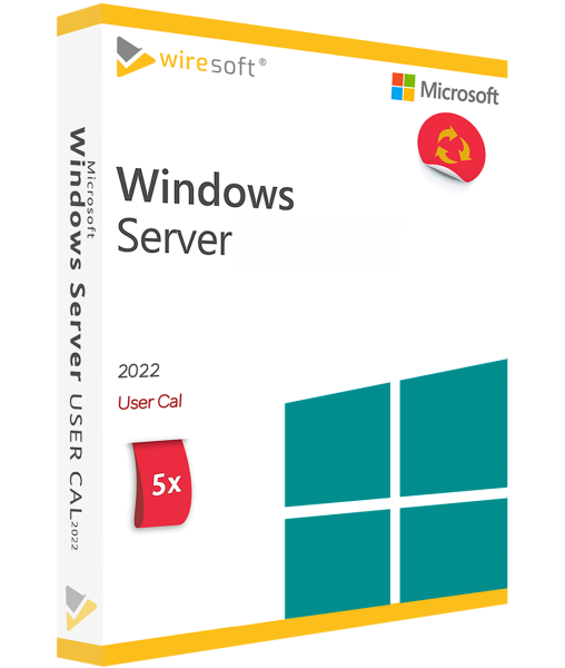 MICROSOFT WINDOWS SERVER 2022 - 5 PACK USER CAL