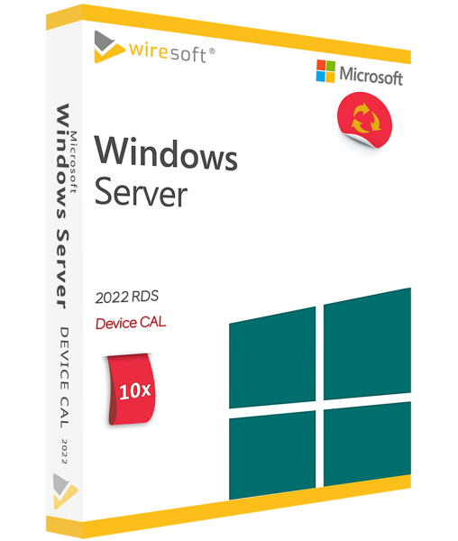Microsoft Remote Desktop Services 2022 - 10 Pack Device CAL